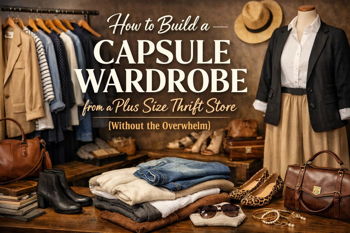 How to Build a Capsule Wardrobe from a Plus Size Thrift Store (Without ...