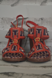 Tory Burch - Red Leather Sandals - Size 9.5