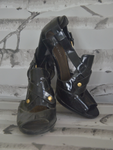 Nine West - Black Shiny Heels - Size 10
