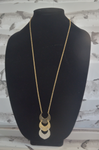 Gold Necklace with Gradient Design