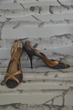 BCBG Paris - Brown & Gold Heel - Size 10