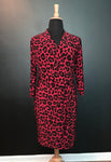 Eloquii - Pink Cheetah Print Wrap Dress - Size 18