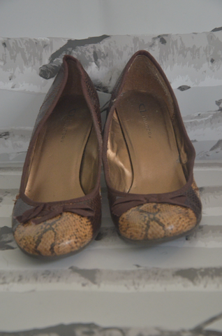 CL - Brown Snakeskin Heel - Size