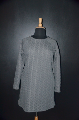 Kenneth Cole Reaction - Gray Imprinted Dress - XL