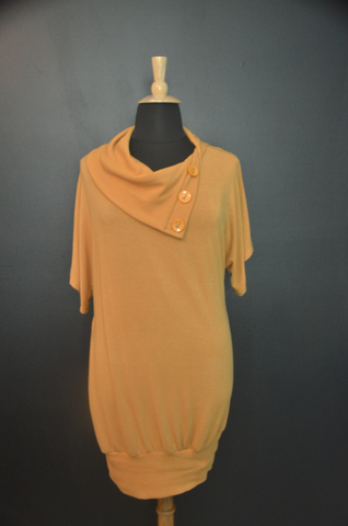 Caren Sport - Mustard Yellow Wrap Dress - 3XL