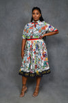 FT INC - Floral Shirt & Skirt - 2X