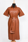 Eloquii - Tan Faux Leather Dress - Size 20