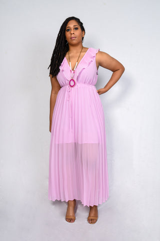 Leith - Pink Sheer Dress - 2X