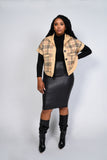 Burberry & Spanx - Jacket & Faux Leather Skirt