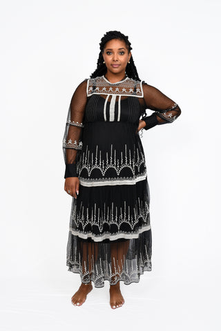 Zara - Shear Tribal Print Dress - 2X