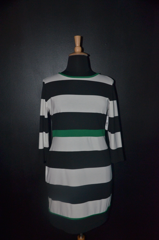 New Direction - White & Black Dress - Size 16