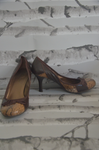 CL - Brown Snakeskin Heel - Size