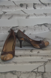 CL - Brown Snakeskin Heel - Size